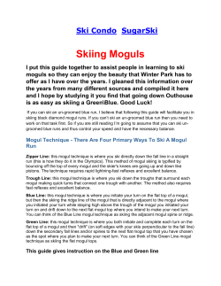 Mogul Skiing