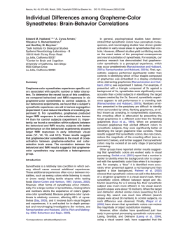 Individual Differences among Grapheme