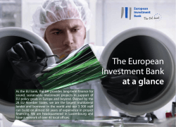 The European Investment Bank at a glance