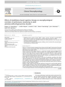 Effects of mindfulness-based cognitive therapy on