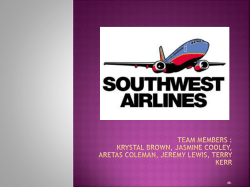 External Environment - MGT455-SWA