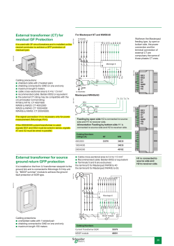 External transformer (CT) for residual GF