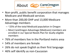 HB 3650 &ndash; Health Care Transformation
