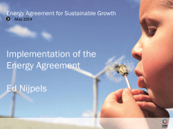 Energy Agreement for Sustainable Growth