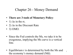 Money Demand - Bullis Haiku