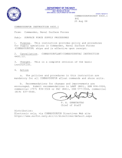 COMNAVSURFORINST 4400.1