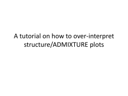 A tutorial on how to over-interpret structure/ADMIXTURE plots