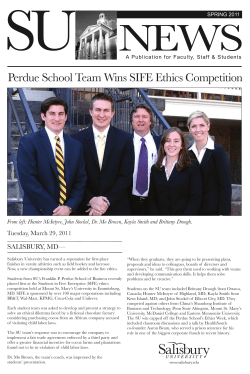 Perdue School Team Wins SIFE Ethics