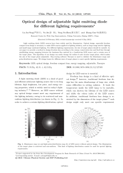 Optical design of adjustable light emitting diode for different lighting