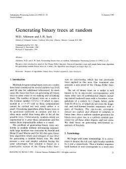 Generating binary trees at random