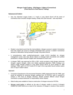 Nitrogen Credit Trading &ndash; EPA Region 1