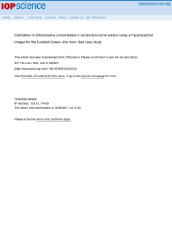 Estimation of chlorophyll-a concentration in productive turbid waters