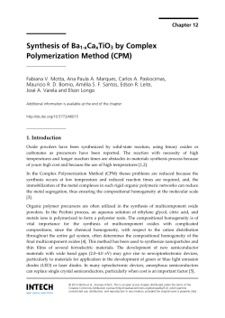 Synthesis of Ba1-xCaxTiO3 by Complex