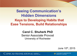 Seeing Communication`s Hidden Dimensions