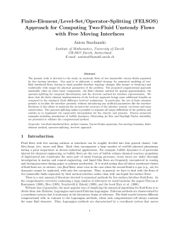 Finite-Element/Level-Set/Operator-Splitting (FELSOS) Approach for
