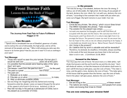 Sermon Notes