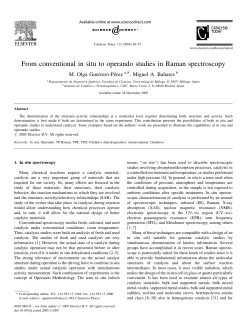 From conventional in situ to operando studies in Raman spectroscopy