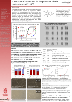 A new class of compounds for the protection of cells