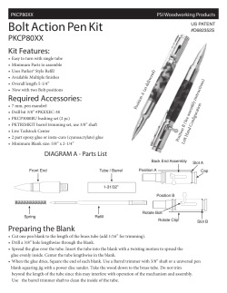 Bolt Action Pen Kit - Penn State Industries
