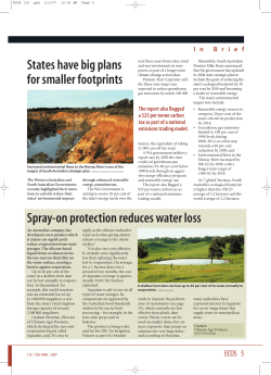 Spray-on protection reduces water loss