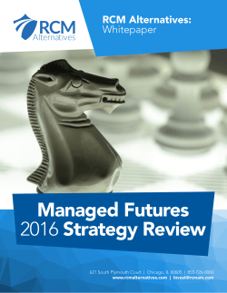 Managed Futures 2016 Strategy Review