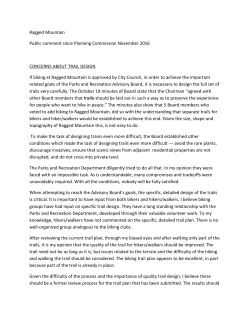 Public comment since November Planning Commission report