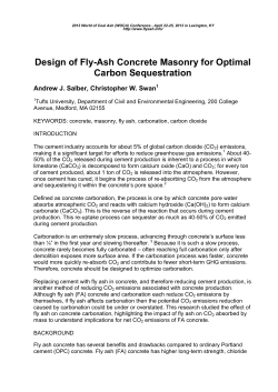 Design of Fly-Ash Concrete Masonry for Optimal Carbon
