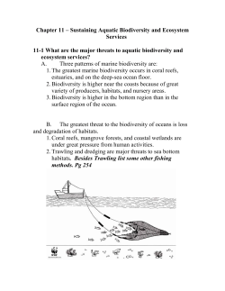 Sustaining Aquatic Biodiversity and Ecosystem Services