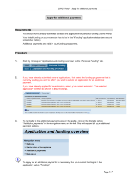 07 Submitting an application for additional payments