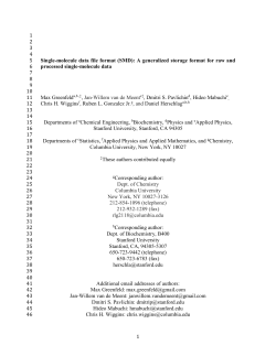 Single-molecule data file format (SMD): A generalized storage
