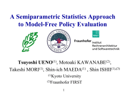 A Semiparametric Statistics Approach for Model