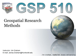 GSP 510 - Humboldt State University
