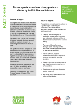 Natural Disaster Relief Assistance Scheme