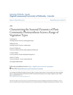 Characterizing the Seasonal Dynamics of Plant Community