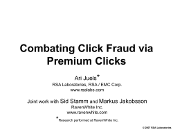 Combating Click Fraud via Premium Clicks