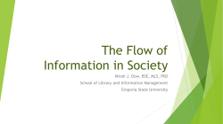 The Flow of Information in Society