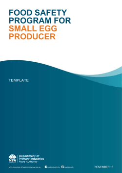 Egg Producer - NSW Food Authority