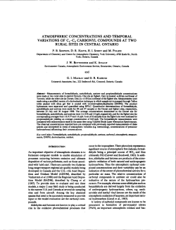 atmospheric concentrations and temporal variations of