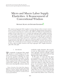 Micro and Macro Labor Supply Elasticities: A Reassessment of