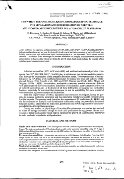 A new high performance liquid chromatographic technique for