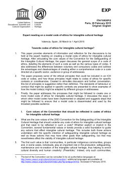 English - Intangible Cultural Heritage