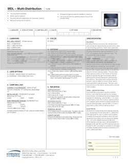 MDL &ndash; Multi-Distribution - Architectural Area Lighting