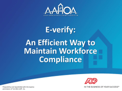 E-verify: An Efficient Way to Maintain Workforce Compliance