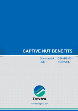 captive nut benefits