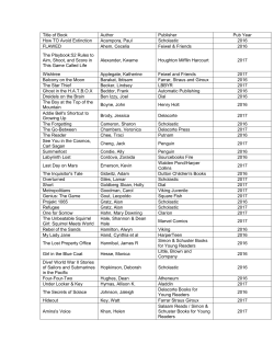 2018 Nominations