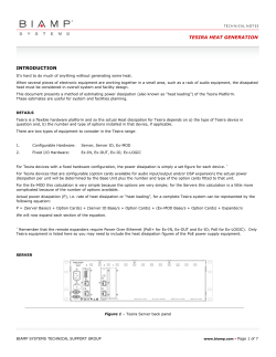 Tesira Heat Generation
