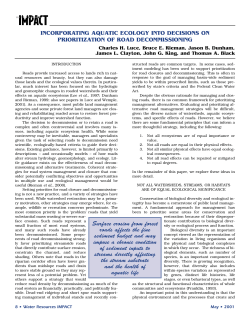 Surface erosion from forest roads affects the fine sediment budget