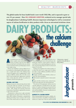 the calcium challenge