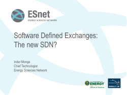 Software Defined Exchanges: The new SDN?