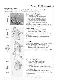 Oxygen (O2) delivery systems